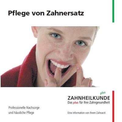 Merkblätter "Pflege von Zahnersatz" - 160132