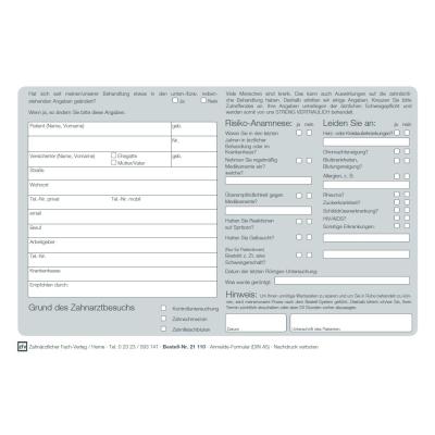 Anmelde-Formular (DIN A5) - 21110