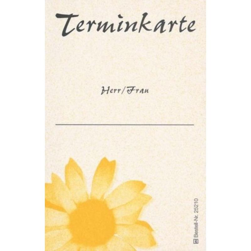 Terminkarte Motiv "Sonnenblume" - 25210