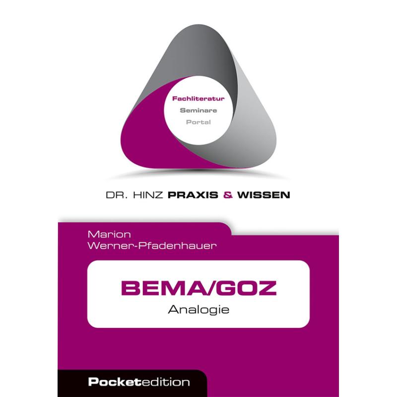 eBook (pdf): BEMA/GOZ Analogie - Pocket, 2. Auflage 2019 - 665001